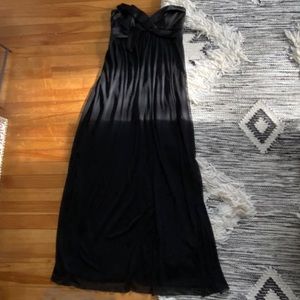 City triangles formal floor length bow front dress